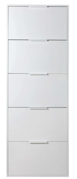 SCARPIERA 5 RIBALTE MOD. ESPRESSO CM 65X15 H.173,5 BIANCO OPACO: vendita online SCARPIERA 5 RIBALTE MOD. ESPRESSO CM 65X15 H.173,5 BIANCO OPACO in offerta