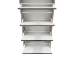 SCARPIERA 4 RIBALTE MOD. MULTIUSO CM 62X18 H. 150 OLMO E SPECCHIO : vendita online SCARPIERA 4 RIBALTE MOD. MULTIUSO CM 62X18 H. 150 OLMO E SPECCHIO in offerta