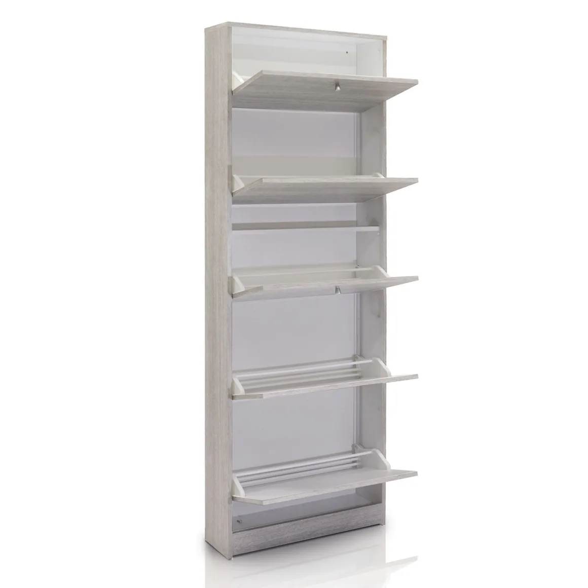 SCARPIERA 5 RIBALTE MOD. MULTIUSO CM 62X18 H. 182 OLMO : vendita online SCARPIERA 5 RIBALTE MOD. MULTIUSO CM 62X18 H. 182 OLMO in offerta
