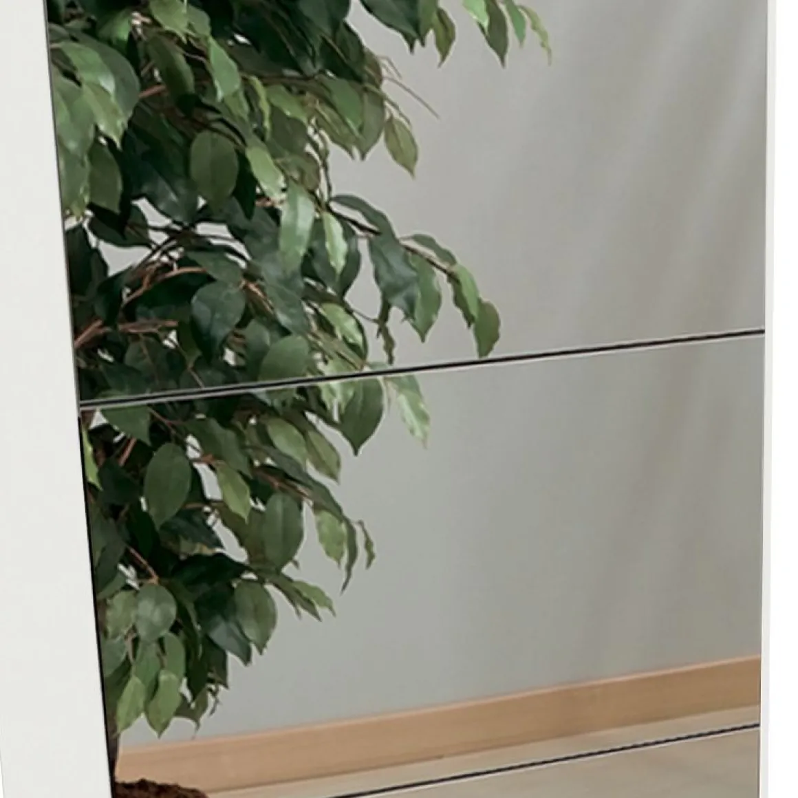 SCARPIERA 3 RIBALTE MOD. MULTIUSO CM 62X18 H. 116 BIANCO E SPECCHIO: vendita online SCARPIERA 3 RIBALTE MOD. MULTIUSO CM 62X18 H. 116 BIANCO E SPECCHIO in offerta
