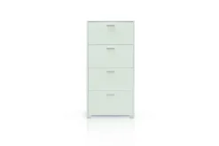 SCARPIERA 4 RIBALTE MOD. QUADRANTE CM 70X29 H.154 BIANCO FIAMMATO: vendita online SCARPIERA 4 RIBALTE MOD. QUADRANTE CM 70X29 H.154 BIANCO FIAMMATO in offerta