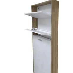 SCARPIERA 5 RIBALTE MOD. QUADRANTE 70X18 H. 190 NOCE STELVIO E OSSIDO BIANCO: vendita online SCARPIERA 5 RIBALTE MOD. QUADRANTE 70X18 H. 190 NOCE STELVIO E OSSIDO BIANCO in offerta
