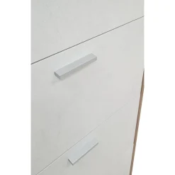 SCARPIERA 5 RIBALTE MOD. QUADRANTE CM 70X29 H.190 NOCE STELVIO E OSSIDO BIANCO: vendita online SCARPIERA 5 RIBALTE MOD. QUADRANTE CM 70X29 H.190 NOCE STELVIO E OSSIDO BIANCO in offerta