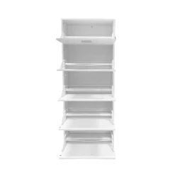 SCARPIERA 5 RIBALTE MOD. QUADRANTE CM 70X29 H.190 BIANCO FIAMMATO: vendita online SCARPIERA 5 RIBALTE MOD. QUADRANTE CM 70X29 H.190 BIANCO FIAMMATO in offerta