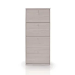 Scarpiera salvaspazio in olmo chiaro: scarpiera salvaspazio 63x18 cm