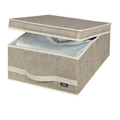 SCATOLA GUARDAROBA LINEA MAISON IN POLIESTERE 35X45X18CM: vendita online SCATOLA GUARDAROBA LINEA MAISON IN POLIESTERE 35X45X18CM in offerta