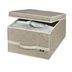 SCATOLA GUARDAROBA LINEA MAISON IN POLIESTERE 38X50X24CM: vendita online SCATOLA GUARDAROBA LINEA MAISON IN POLIESTERE 38X50X24CM in offerta