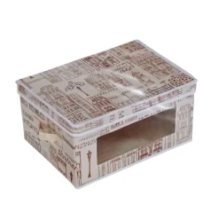 SCATOLA IN TNT BEIGE 40X30X20 CON STAMPA: vendita online SCATOLA IN TNT BEIGE 40X30X20 CON STAMPA in offerta