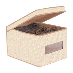SCATOLA PORTA BIANCHERIA CON COPERCHIO 30X39.5 H. 25CM: vendita online SCATOLA PORTA BIANCHERIA CON COPERCHIO 30X39.5 H. 25CM in offerta