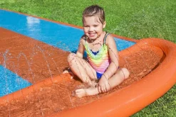 Scivolo acquatico triplo con spruzzi: giochi per bambini
