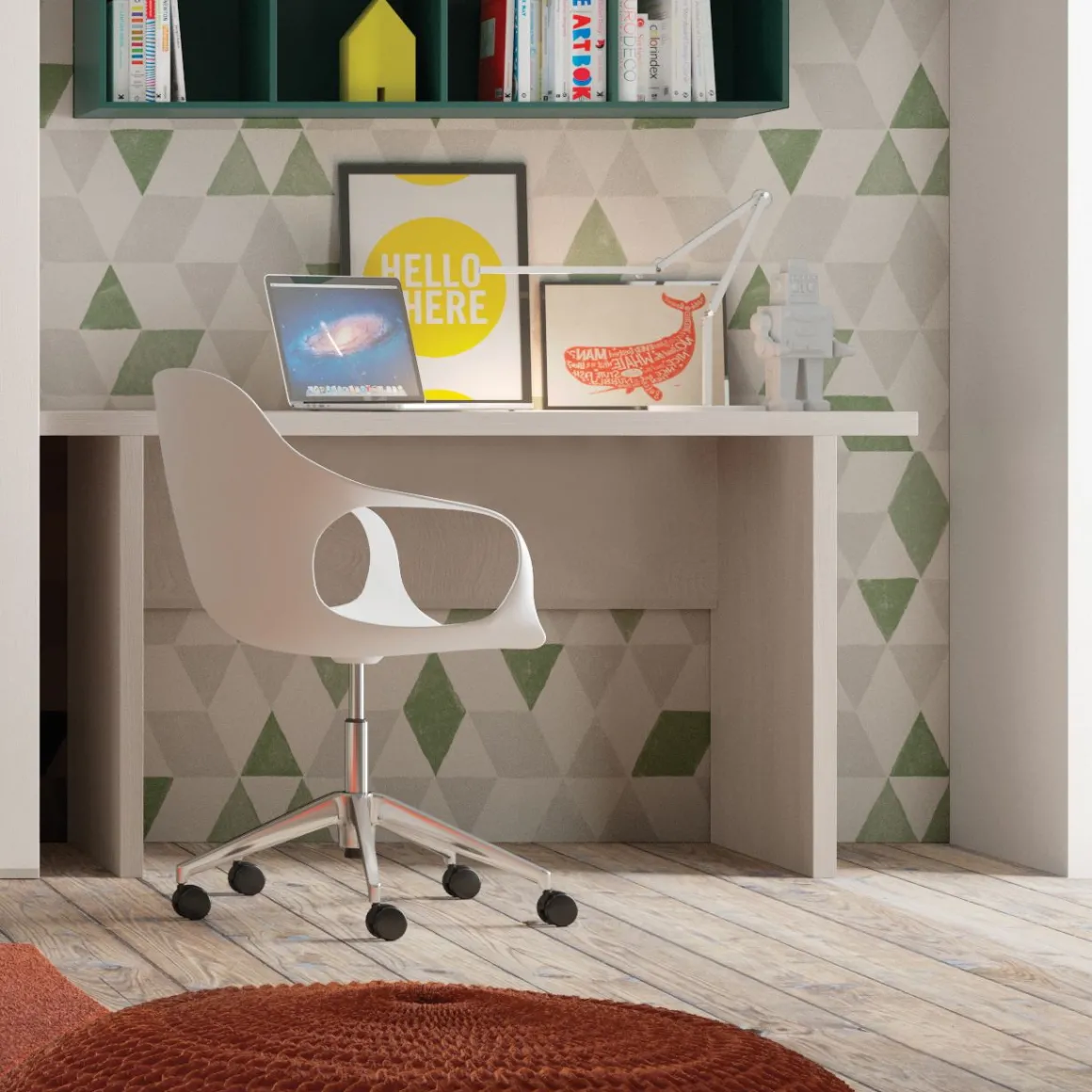 Scrivania cameretta: scrivania cameretta olmo 151x55 cm