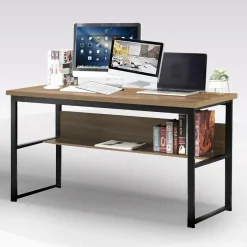 SCRIVANIA CM 138 OLD OAK E METALLO NERO: vendita online SCRIVANIA CM 138 OLD OAK E METALLO NERO in offerta