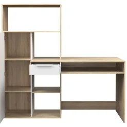 Scrivania con libreria rovere: scrivania FUNCTION con libreria