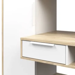 Scrivania con libreria rovere: scrivania FUNCTION con libreria
