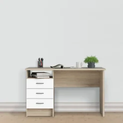 SCRIVANIA FUNCTION PLUS CM 120 OAK E BIANCO OPACO: vendita online SCRIVANIA FUNCTION PLUS CM 120 OAK E BIANCO OPACO in offerta