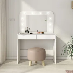 SCRIVANIA/TOELETTA VANITY MOD. HOLLYWOOD TUTTA BIANCA: vendita online SCRIVANIA/TOELETTA VANITY MOD. HOLLYWOOD TUTTA BIANCA in offerta