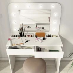SCRIVANIA/TOELETTA VANITY MOD. HOLLYWOOD TUTTA BIANCA: vendita online SCRIVANIA/TOELETTA VANITY MOD. HOLLYWOOD TUTTA BIANCA in offerta