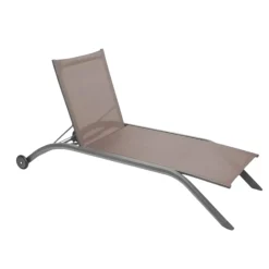 Sdraio in tela beige marrone: modello Milenio