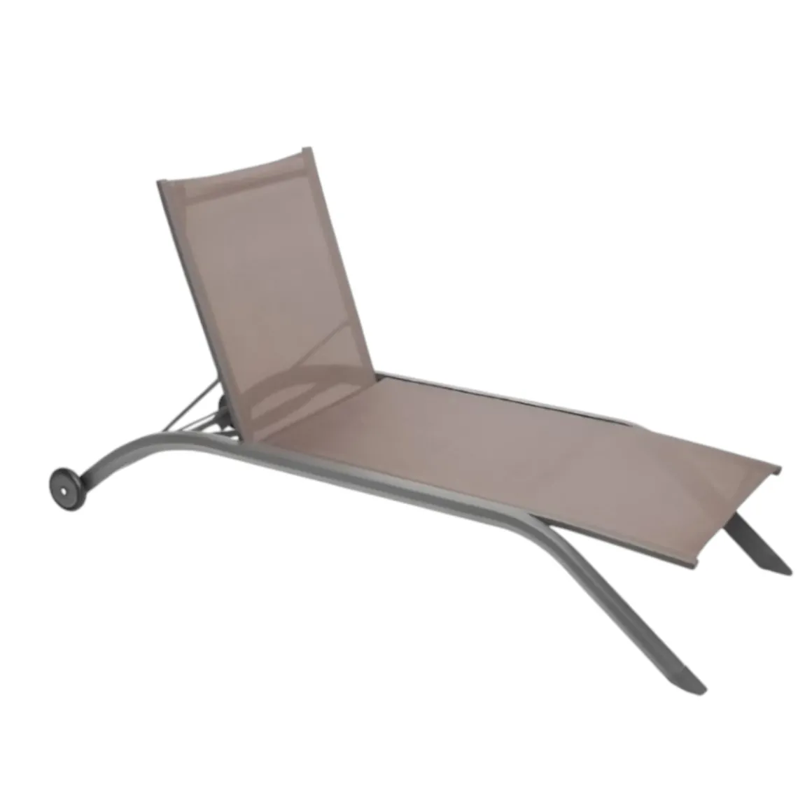 Sdraio in tela beige marrone: modello Milenio