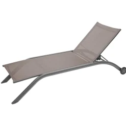 Sdraio in tela beige marrone: modello Milenio