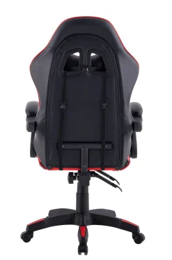 Sedia ergonomica per ufficio nera e rossa