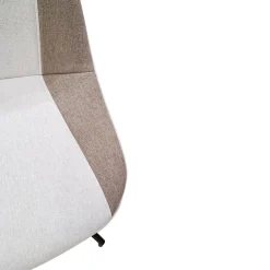 SEDIA GIREVOLE METALLO NERO E TESSUTO BICOLORE : vendita online SEDIA GIREVOLE METALLO NERO E TESSUTO BICOLORE in offerta