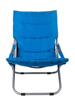 Sedia in alluminio in offerta: sedia pieghevole, tessuto colore blu