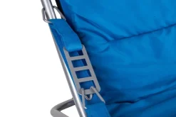 Sedia in alluminio in offerta: sedia pieghevole, tessuto colore blu