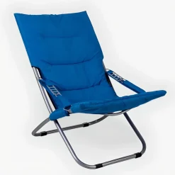 Sedia in alluminio in offerta: sedia pieghevole, tessuto colore blu