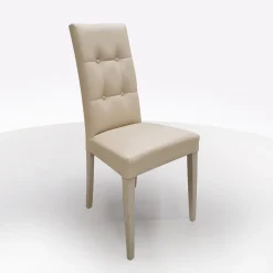 SEDIA MOD. DALLAS IN ECOPELLE BEIGE : vendita online SEDIA MOD. DALLAS IN ECOPELLE BEIGE in offerta