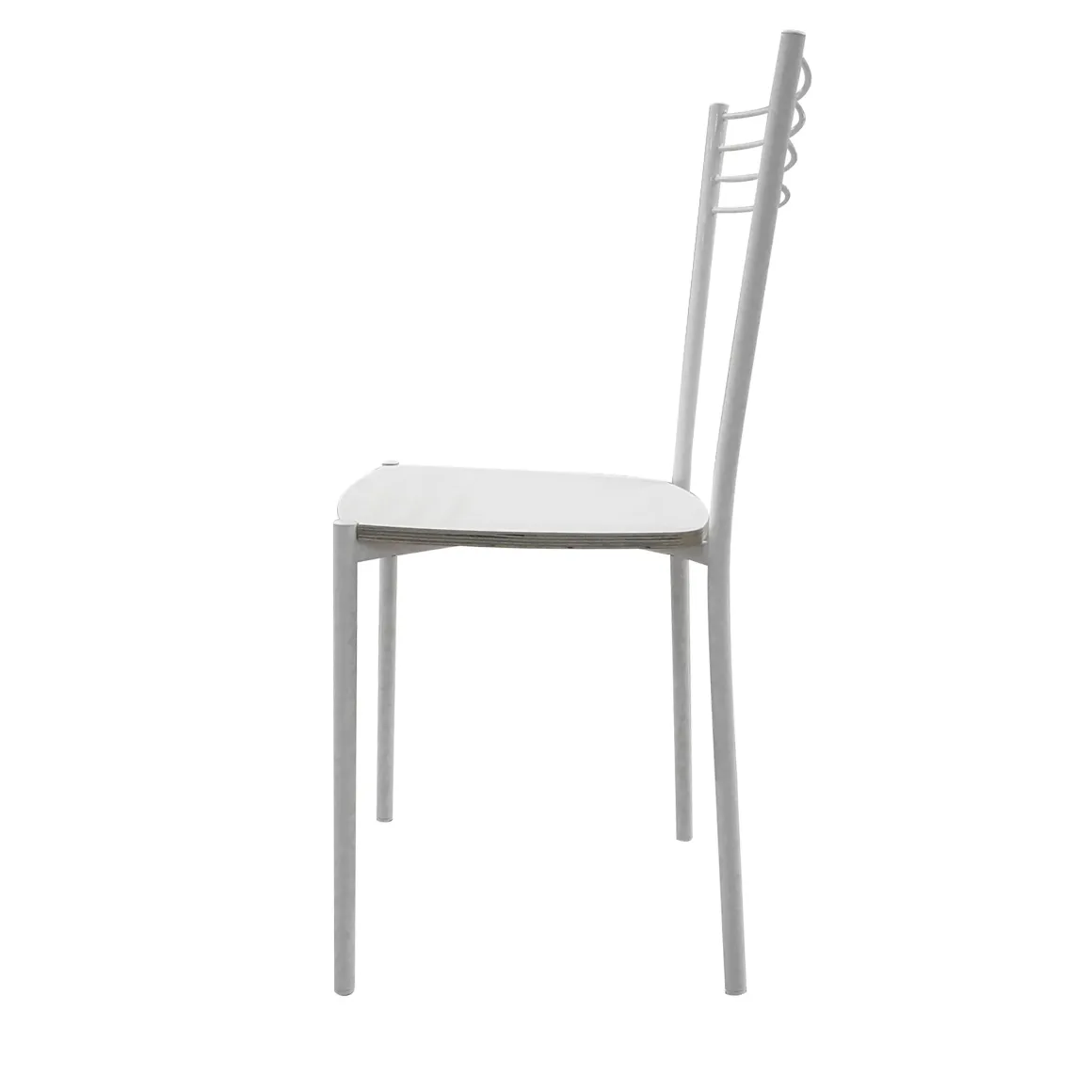 SEDIA MOD. LUNA IN METALLO BIANCO E FONDELLO IN LEGNO BIANCO LARICE : vendita online SEDIA MOD. LUNA IN METALLO BIANCO E FONDELLO IN LEGNO BIANCO LARICE in offerta