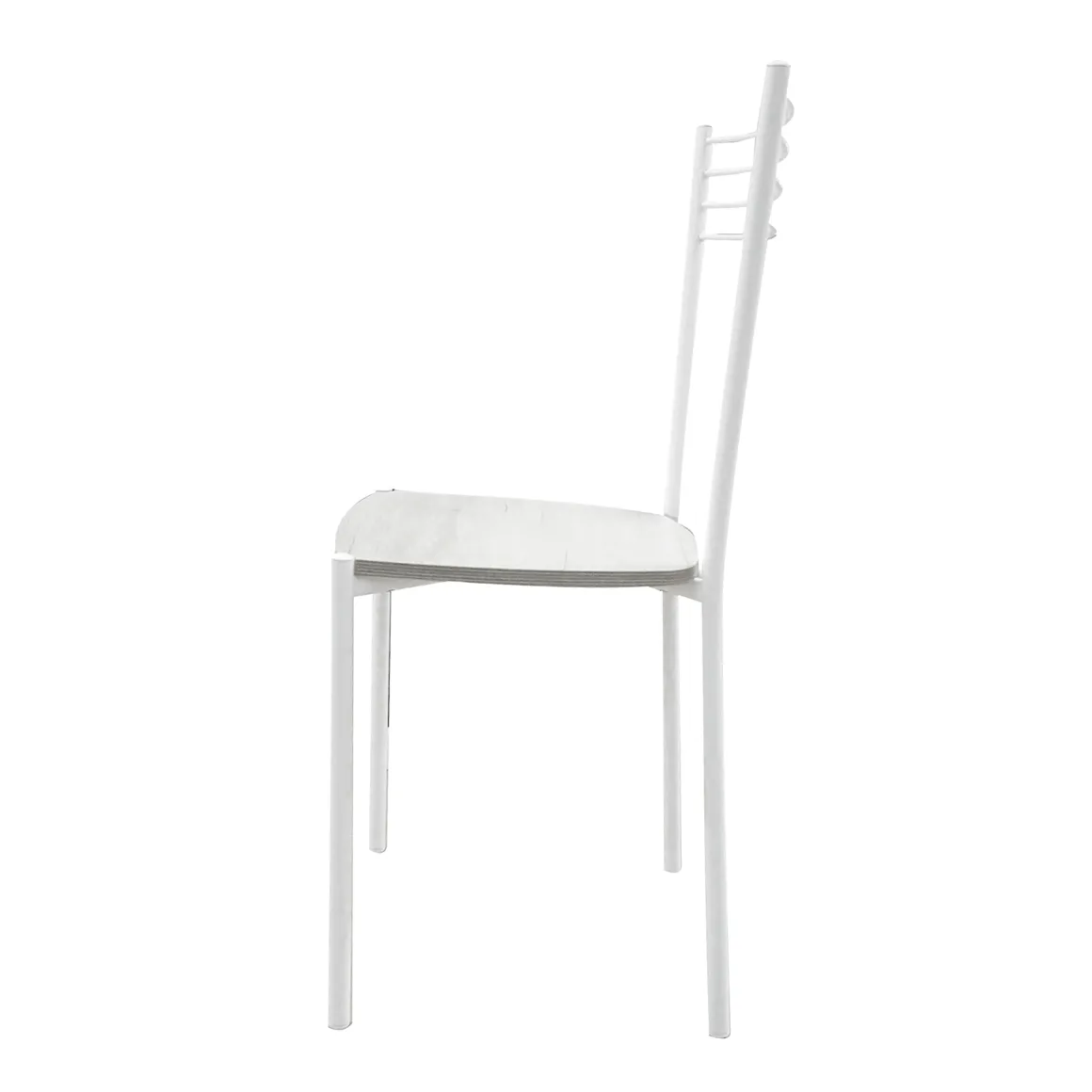 SEDIA MOD. LUNA METALLO BIANCO E FONDELLO IN LEGNO QUERCIA BIANCO: vendita online SEDIA MOD. LUNA METALLO BIANCO E FONDELLO IN LEGNO QUERCIA BIANCO in offerta