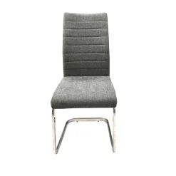 SEDIA MOD. SANDY METALLO CROMATO E TESSUTO GRIGIO: vendita online SEDIA MOD. SANDY METALLO CROMATO E TESSUTO GRIGIO in offerta