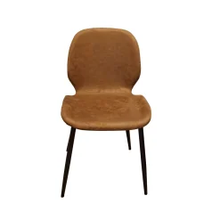 SEDIA MOD. VANNA IN METALLO NERO E TESSUTO VINTAGE CUOIO: vendita online SEDIA MOD. VANNA IN METALLO NERO E TESSUTO VINTAGE CUOIO in offerta