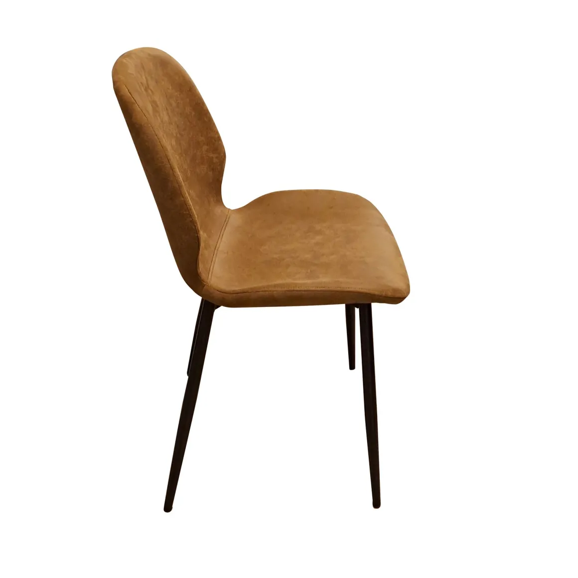 SEDIA MOD. VANNA IN METALLO NERO E TESSUTO VINTAGE CUOIO: vendita online SEDIA MOD. VANNA IN METALLO NERO E TESSUTO VINTAGE CUOIO in offerta