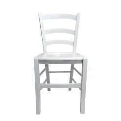 SEDIA MOD. VENEZIA IN LEGNO LACCATA BIANCA CON FONDELLO IN LEGNO: vendita online SEDIA MOD. VENEZIA IN LEGNO LACCATA BIANCA CON FONDELLO IN LEGNO in offerta