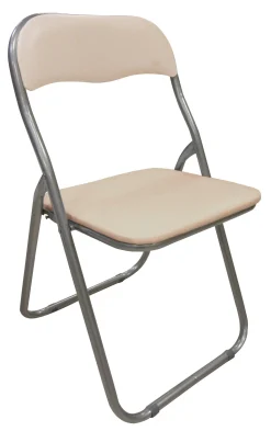 SEDIA PIEGHEVOLE METALLO E PVC SABBIA: vendita online SEDIA PIEGHEVOLE METALLO E PVC SABBIA in offerta