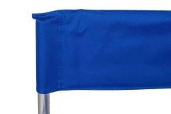 Sedia regista pieghievole in tessuto blu