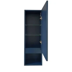 SEMICOLONNA SOSPESA MOD. NINFA CM 30X22 H. 90 BLU OPACO