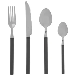 SERVIZIO COMPLETO DA 24 POSATE LINEA INDONESIE GRIGIO