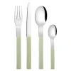 SERVIZIO COMPLETO DA 16 POSATE LINEA NEW LINE VERDE SALVIA
