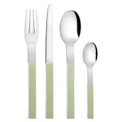 SERVIZIO COMPLETO DA 16 POSATE LINEA NEW LINE VERDE SALVIA