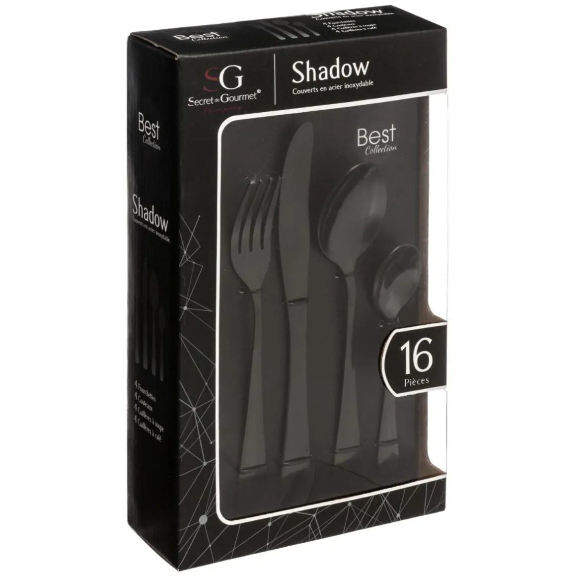 SERVIZIO COMPLETO DA 16 POSATE LINEA SHADOW