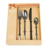 SERVIZIO COMPLETO DA 24 POSATE LINEA BOND BLACK