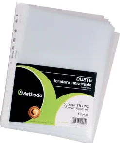 SET 50 BUSTE FORATE IN PPL MEDIUM 22X30CM: vendita online SET 50 BUSTE FORATE IN PPL MEDIUM 22X30CM in offerta