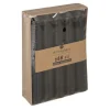 SET 10 CANDELE HUGO NERA H 16CM: vendita online SET 10 CANDELE HUGO NERA H 16CM in offerta
