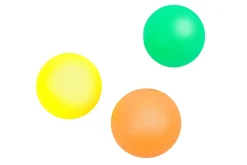 SET 3 PALLINE 40MM ARANCIONE/GIALLO/VERDE: vendita online SET 3 PALLINE 40MM ARANCIONE/GIALLO/VERDE in offerta