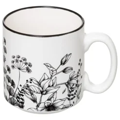 SET 4 TAZZE RACK FLORAL CON SUPPORTO