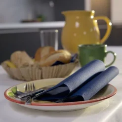 SET 20 TOVAGLIOLI ROYAL 25X25CM BLU SCURO: vendita online SET 20 TOVAGLIOLI ROYAL 25X25CM BLU SCURO in offerta