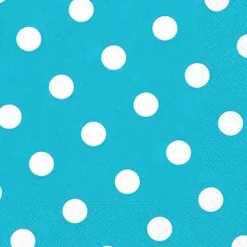 SET 20 TOVAGLIOLI 40X40CM DOTS TURCHESE: vendita online SET 20 TOVAGLIOLI 40X40CM DOTS TURCHESE in offerta